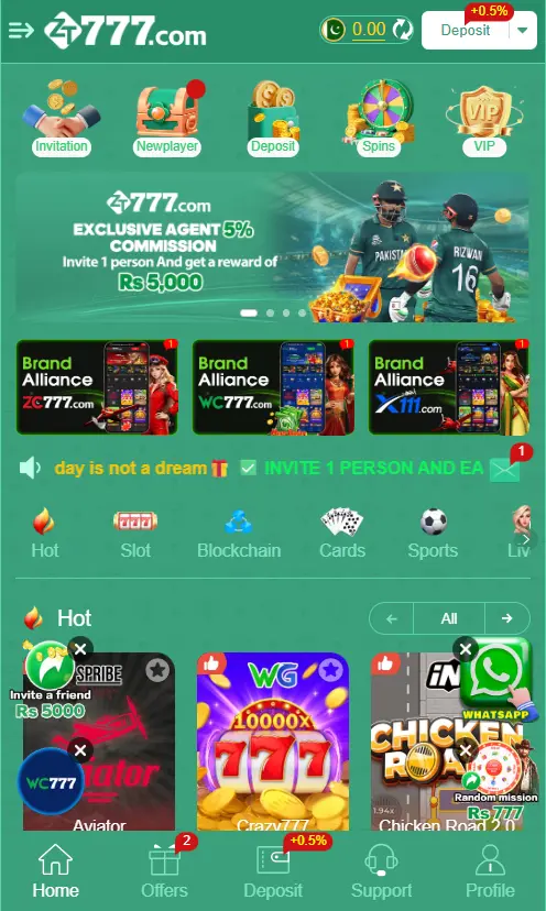 ZT777 Game home banner 1